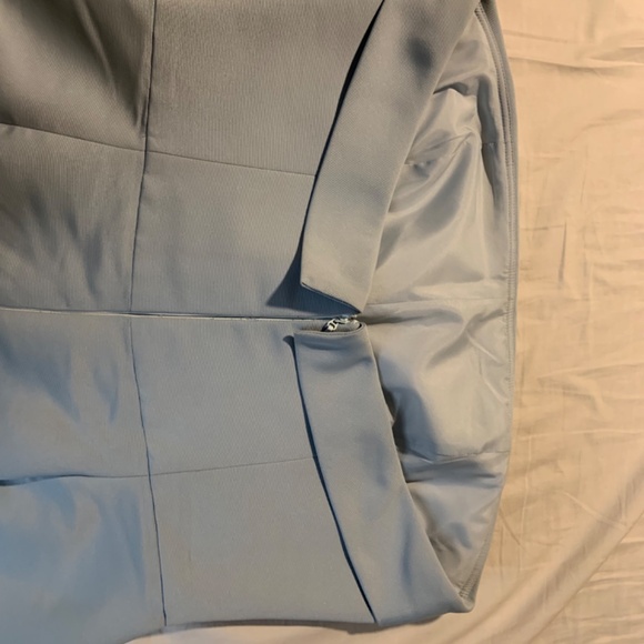 Amsale Ice Blue Jaylin Bridesmaid Dress - Picture 4 of 10